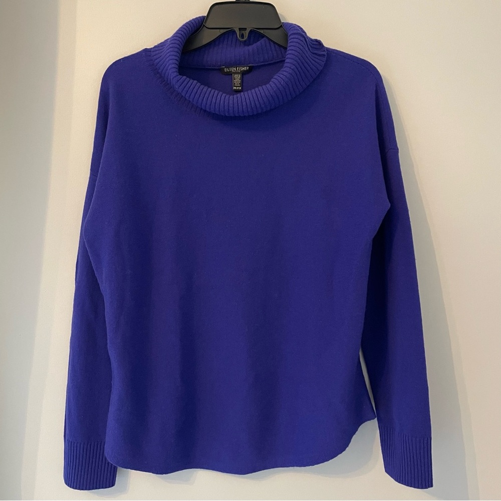 Eileen Fisher Purple Turtleneck Sweater